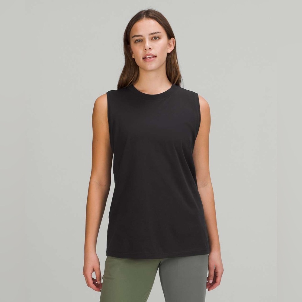 Lululemon All Yours Tank Top,Black Black Sleeveless Women's Top Size 8